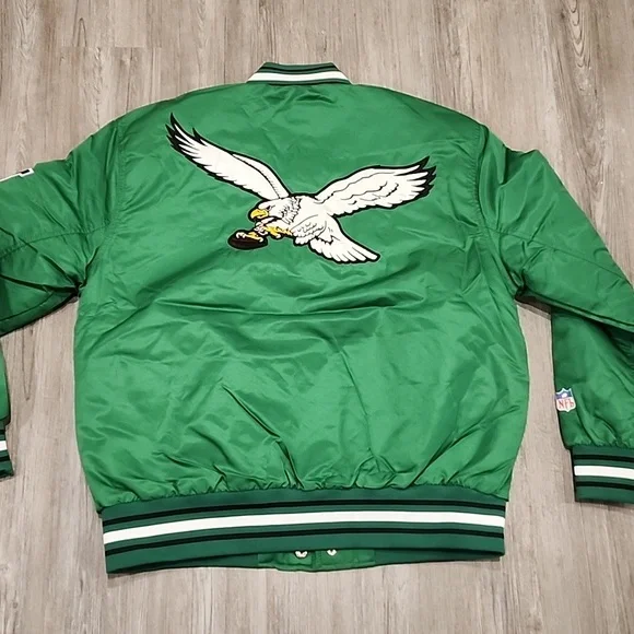 NFL Philadelphia Eagles Kelly Green Bomber Jacket - Picture 2 of 6